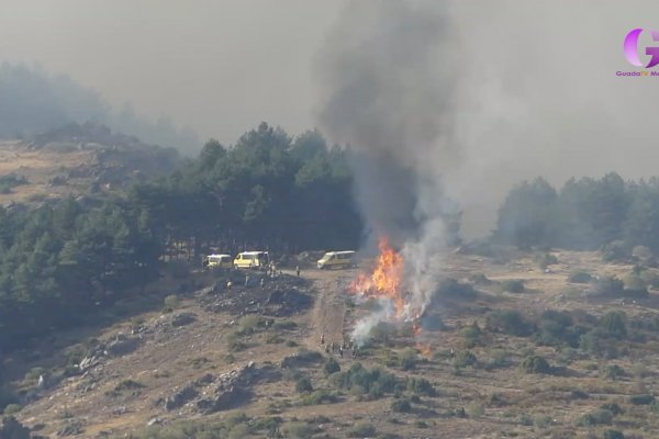 El incendio del Pico del Lobo, controlado 