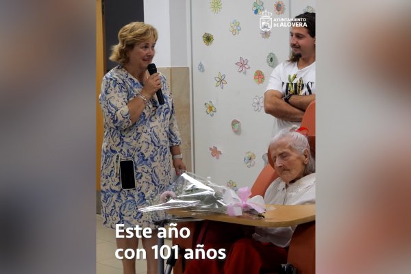 Alovera homenajea a su vecina más mayor