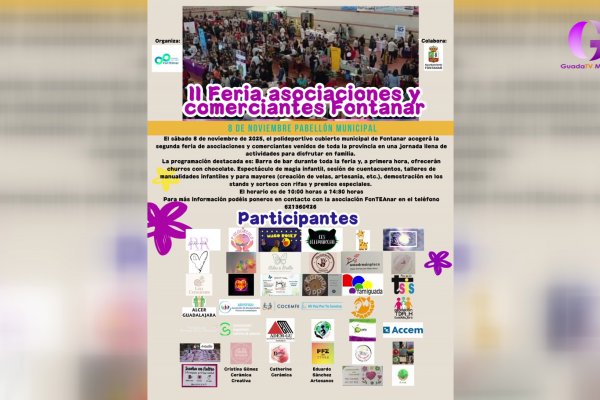 Hoy en La tarde con Cristina hablamos con Fonteanar sobre la 2ªFeria de Asociaciones y Comerciantes