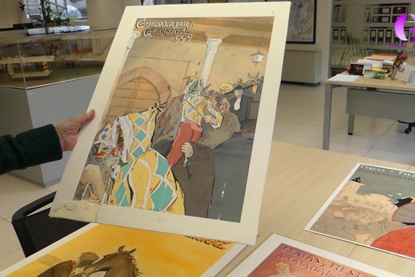 Hoy en la tarde con Cristina nos desplazamos al archivo municipal para descubrir la exposición de Fernando Benito