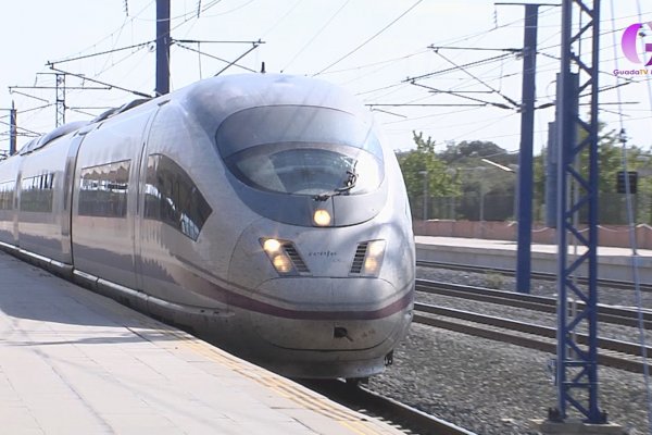 Trabajadores de mantenimiento del AVE se concentran en Brihuega