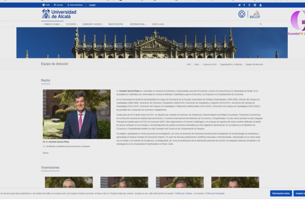 El nuevo rector la UAH ya tiene equipo 