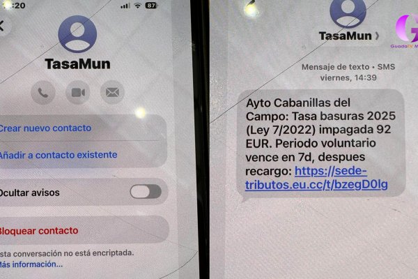 Intento de Phishing en nombre del Ayuntamiento de Cabanillas