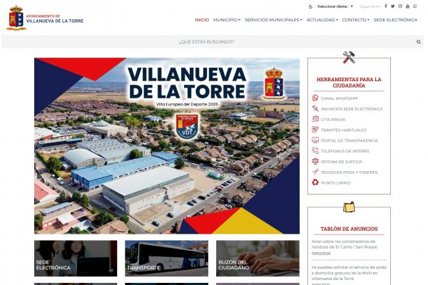 Villanueva estrena nueva web