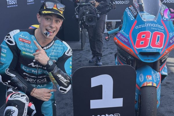 David Alonso y su victoria en Assen