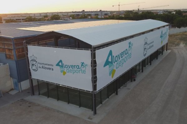 Las nuevas pistas de padel de Alovera, una realidad