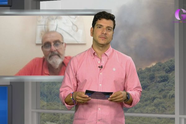 El incendio desde Zarzuela de Jadraque