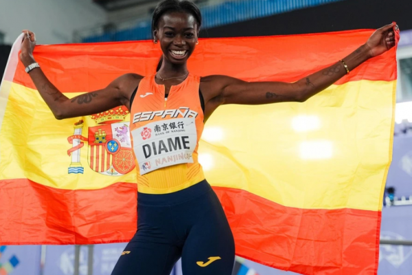 Fátima Diáme consigue la sexta posición en salto de longitud en el Europeo de Birmingham