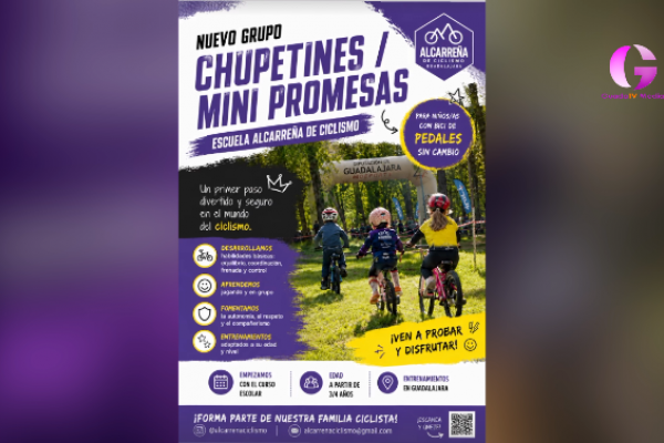 El Club Alcarreño de Ciclismo saca un grupo dirigido a los más pequeños.