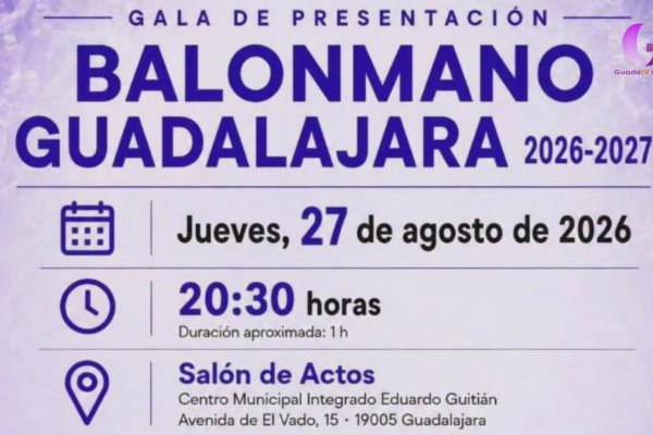 El Balonmano Guadalajara hará una gala el 27 de agosto